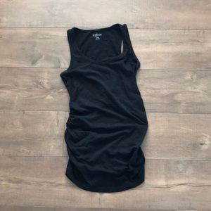 A glow small maternity black tank top